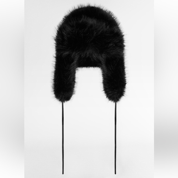 ZARA FAUX FUR AVIATOR HAT - Picture 3 of 3